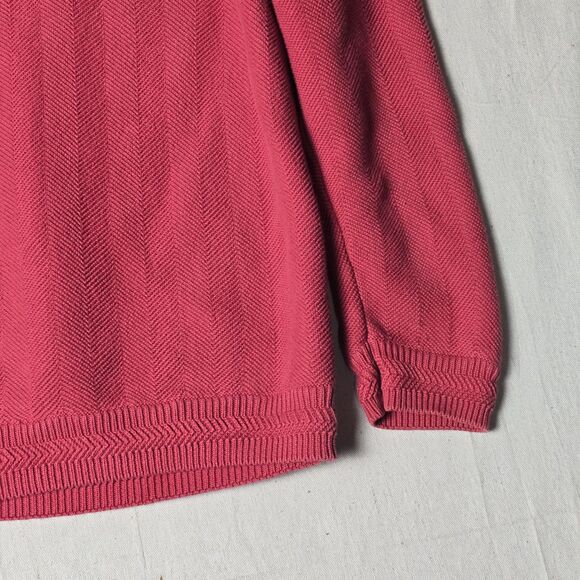 Vintage Polo Ralph Lauren Sweater Mens MediumRed Heavyweight Pullover Tight Knit - Picture 10 of 16